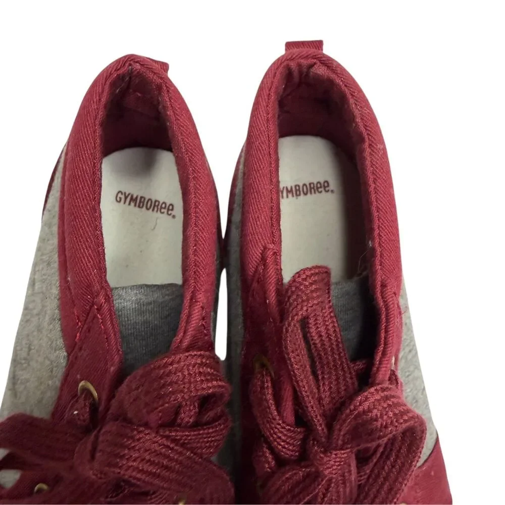 Gymboree High Top Sneakers Shoes Gray Maroon Boy 3